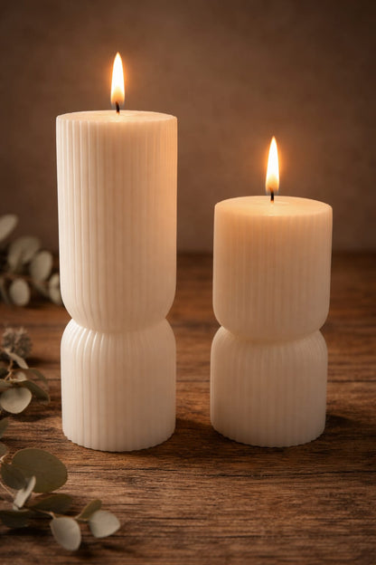 Large Hourglass Candle