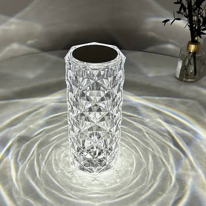 Rose Crystal Table Lamp