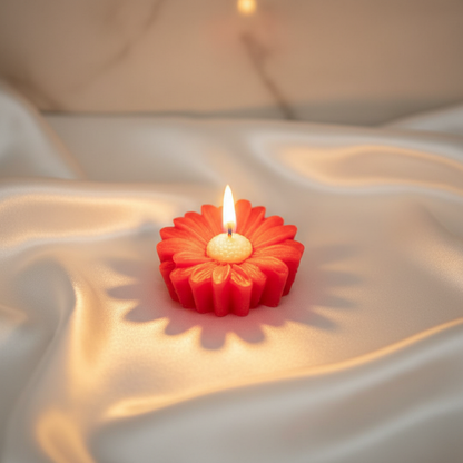 Daisy Flower Shape Candles
