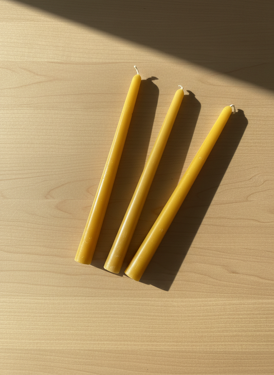 Taper Candle (Yellow) 10 Inch