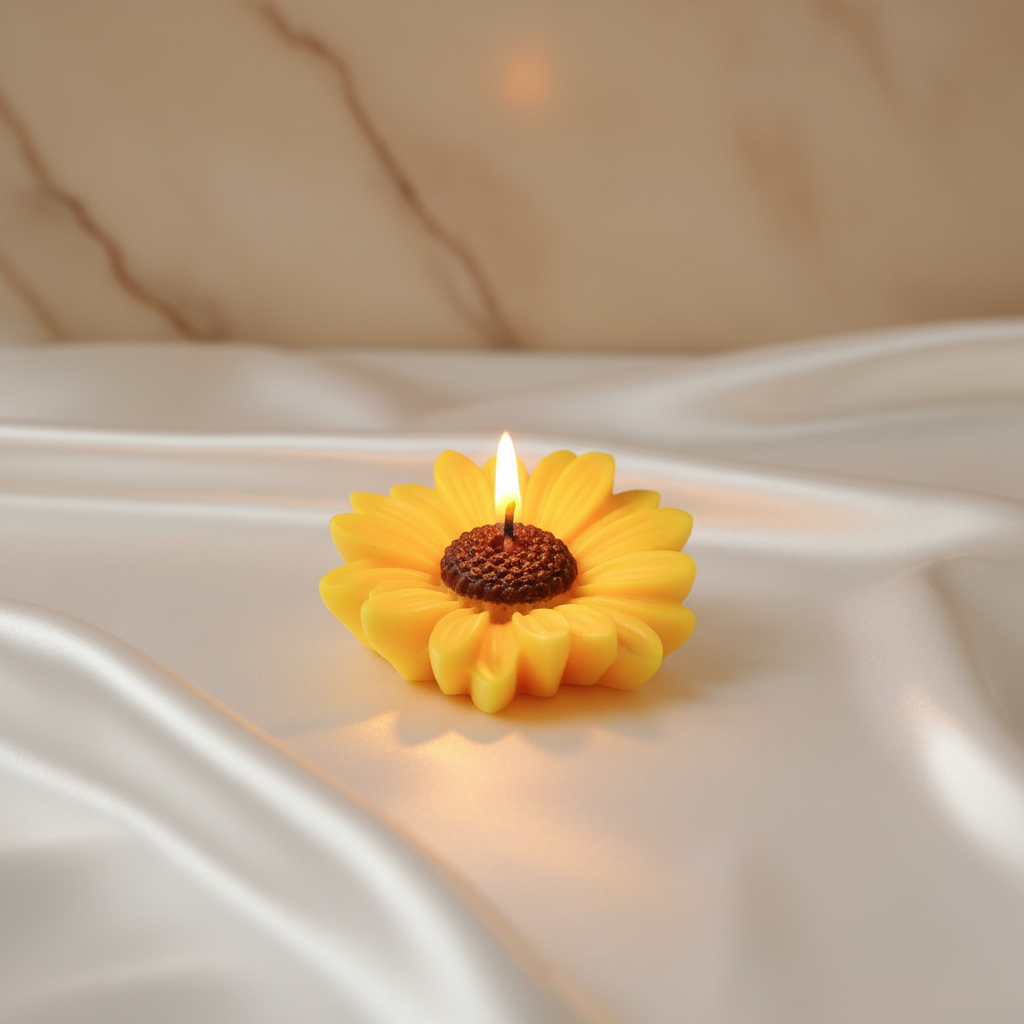 Daisy Flower Shape Candles