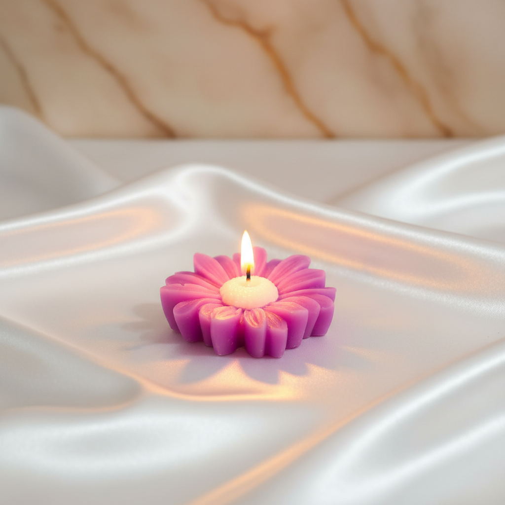 Daisy Flower Shape Candles