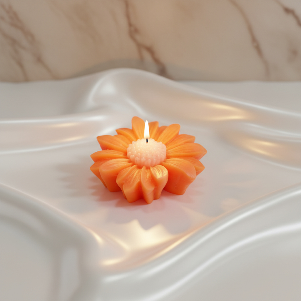 Daisy Flower Shape Candles