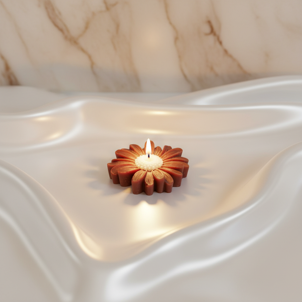 Daisy Flower Shape Candles